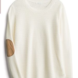 Sweater with elbow patches